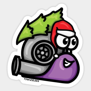 Turbo Snail - Christmas Tree Hauler (Purple) Sticker